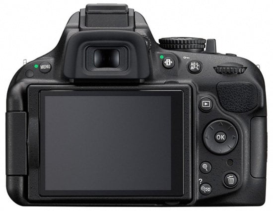 Nikon D5200 Tampak Belakang