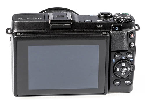Canon PowerShot G1 X Mark II camera back