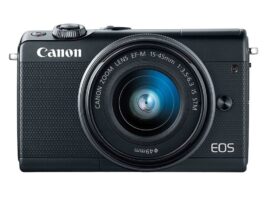 Kamera Canon EOS M100 (Depan), Image Credit: Canon